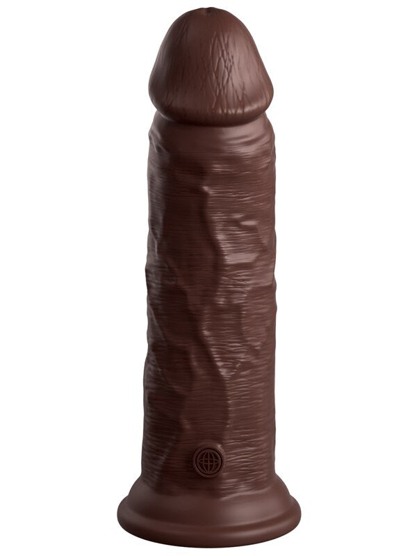 King Cock Elite 8in Silicone Dual Density Cock Brown