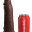 King Cock Elite 8in Silicone Dual Density Cock Brown