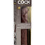 King Cock Elite 11in Silicone Dual Density Cock Brown