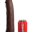 King Cock Elite 11in Silicone Dual Density Cock Brown