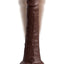 King Cock Elite 7in Vibrating Silicone Dual Density Cock w Remote Brown