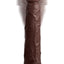 King Cock Elite 9in Vibrating Silicone Dual Density Cock w Remote Brown