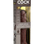 King Cock Elite 9in Vibrating Silicone Dual Density Cock w Remote Brown