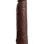 King Cock Elite 9in Vibrating Silicone Dual Density Cock w Remote Brown