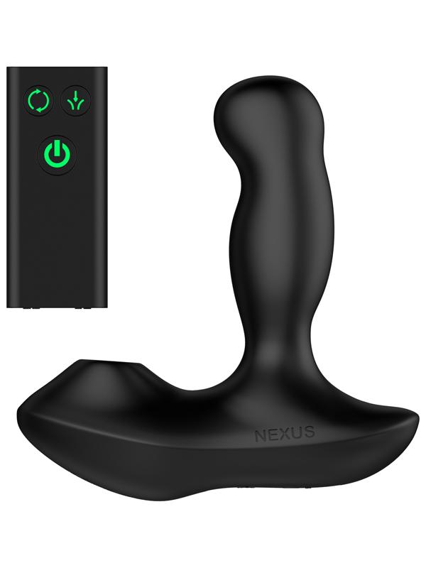 Revo Air Rotating Prostate Massager w Suction Black