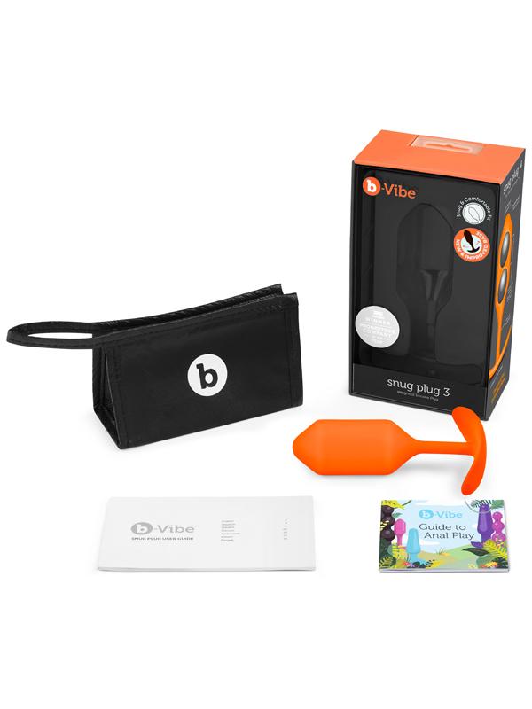 b-Vibe Snug Plug 3 Orange - OSAS