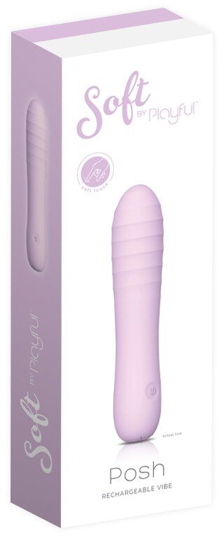 Soft by Playful Posh Rechargeable Vibrator Purple