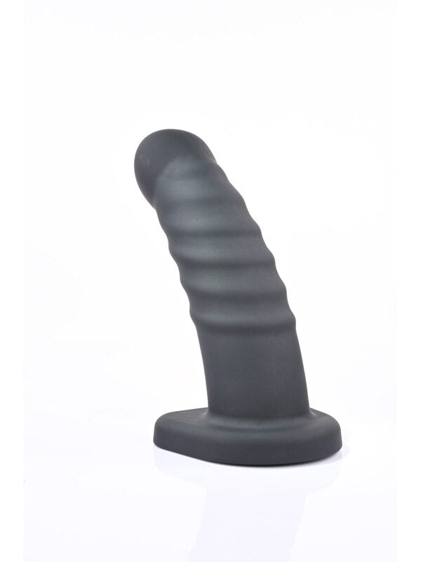 Banx Ribbed Hollow Dildo Black