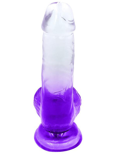 Playful Riders 6in Cock w Balls Purple