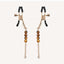 Amber Beaded Nipple Clamps