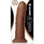 Colours Dual Density 7in Wide Dildo Brown