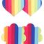 Pretty Pasties Pride Heart and Flower Rainbow 2 Pair