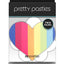 Pretty Pasties Pride Heart and Flower Rainbow 2 Pair