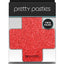 Pretty Pasties Glitter Cross Red/Silver 2 Pair