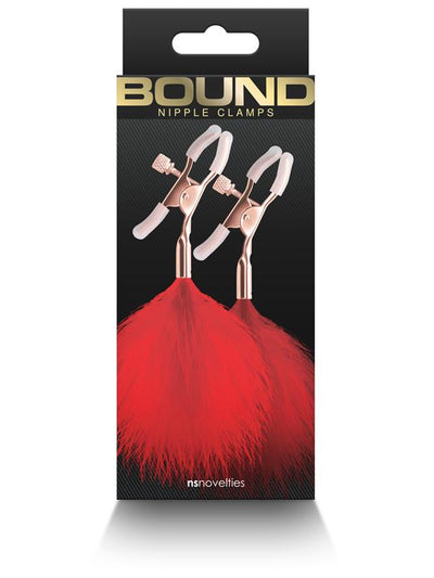 Bound Nipple Clamps F1 Red