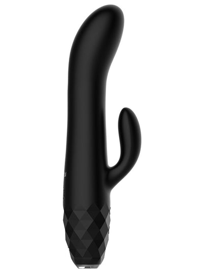 Playful Diamonds The Baroness Rechargeable Rabbit Vibe Black