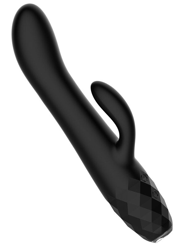 Playful Diamonds The Baroness Rechargeable Rabbit Vibe Black