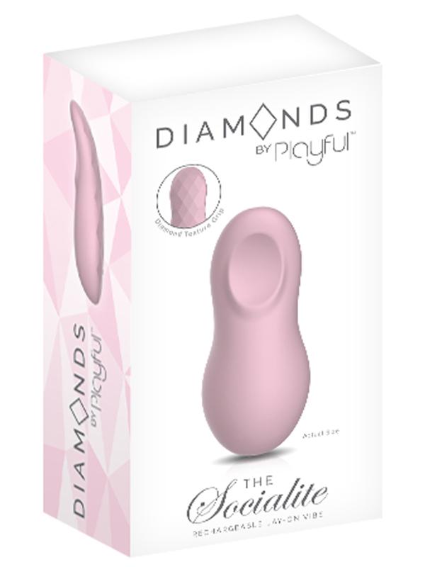 Playful Diamonds The Socialite Rechargeable Lay-On Vibe Pink