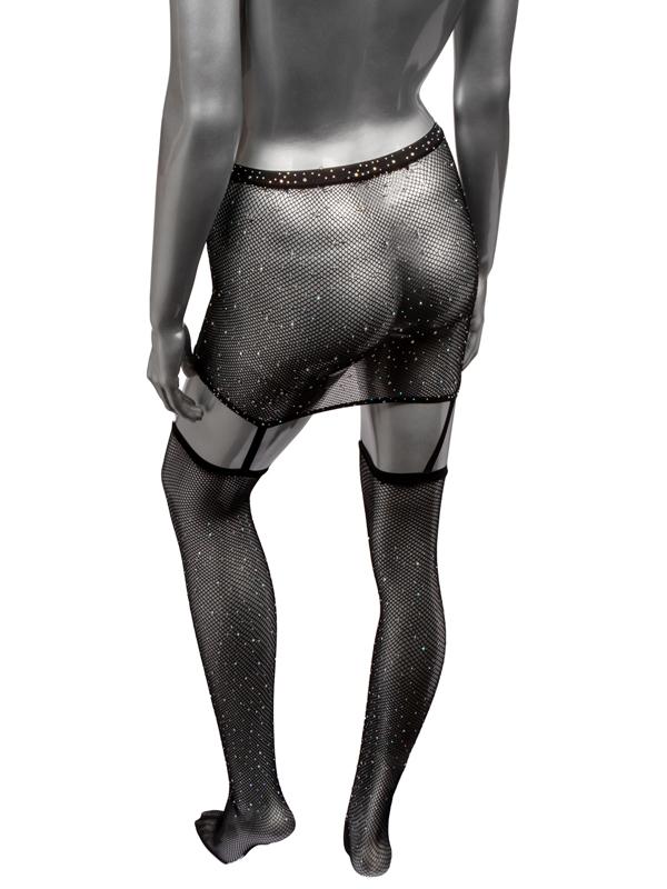 Radiance One Piece Plus Size Garter Skirt w Thigh Highs