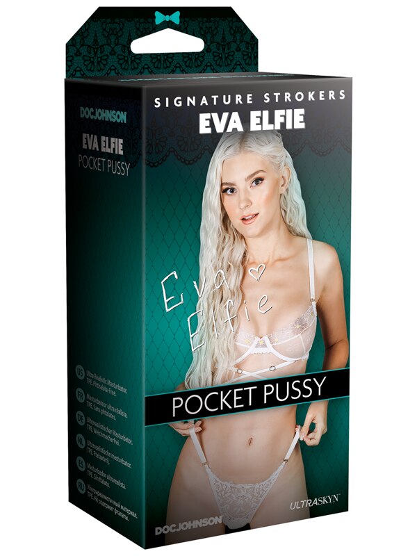 Signature Strokers Eva Elfie ULTRASKYN Pocket Pussy Vanilla - OSAS
