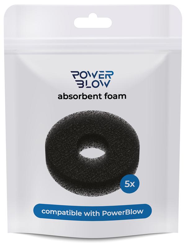 PowerBlow by KIIROO Absorbent Foam 5pk