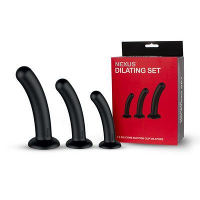 Nexus Dilator Set Silicone Anal Dildos (S M L) Black