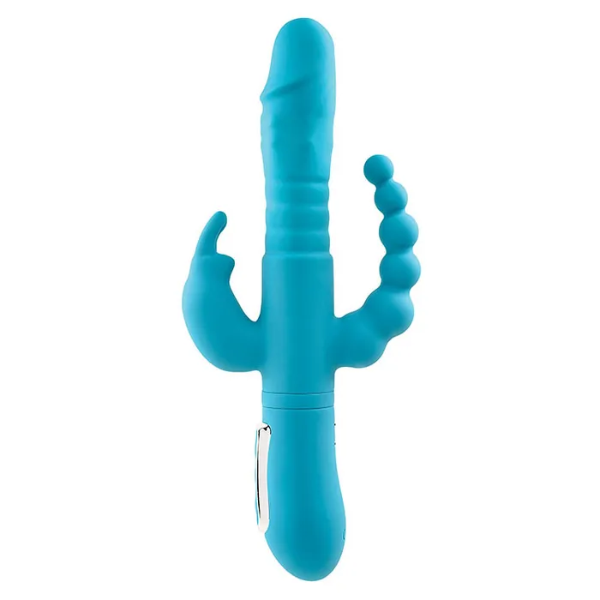 Adam & Eve Thrusting Triple Joy Rabbit Teal