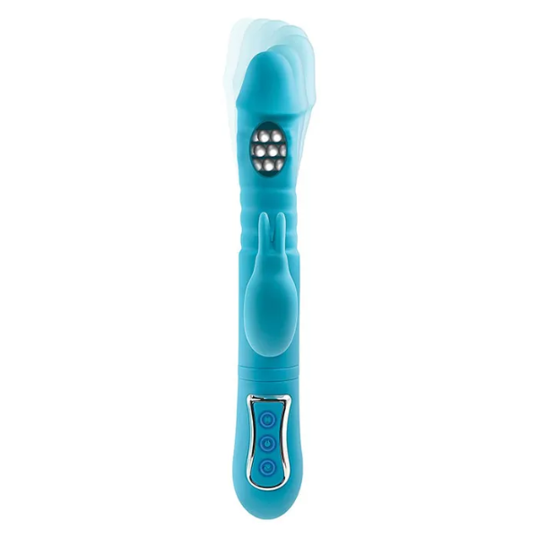Adam & Eve Thrusting Triple Joy Rabbit Teal