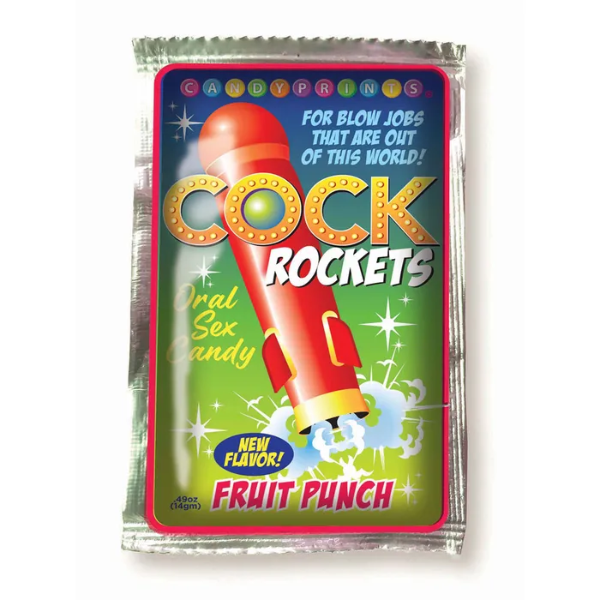Cock Rockets Fruit Punch Flavoured Oral Sex Candy 15g - One Stop Adult Shop
