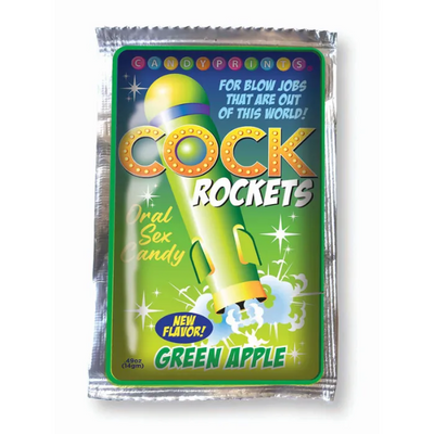 Cock Rockets Green Apple Flavoured Oral Sex Candy 15g - One Stop Adult Shop