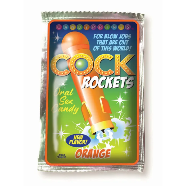 Cock Rockets Orange Flavoured Oral Sex Candy 15g - One Stop Adult Shop