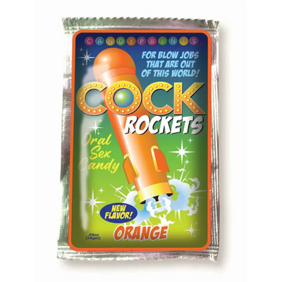 Cock Rockets Orange Flavoured Oral Sex Candy 15g - One Stop Adult Shop