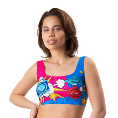 Comics Curios Crop Top S - One Stop Adult Shop