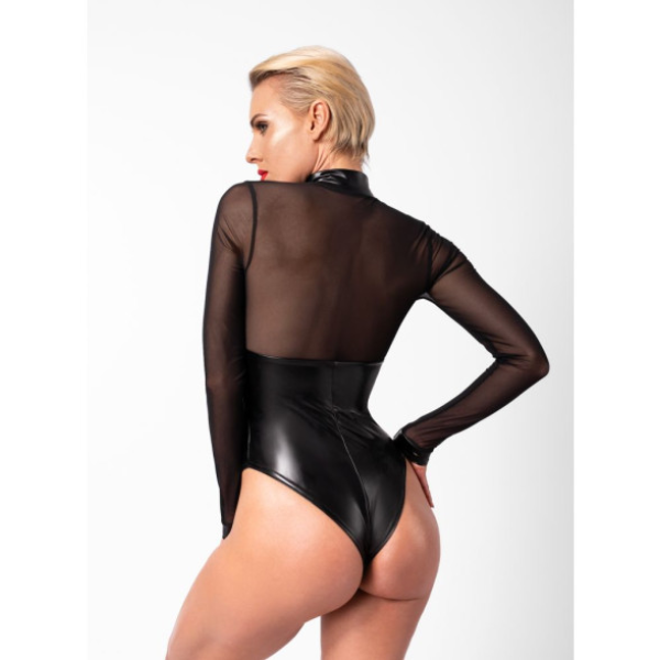 Edge Wetlook and Mesh Body w Rings S - One Stop Adult Shop