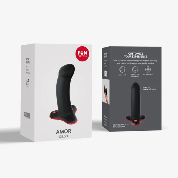 Fun Factory Amor Black Dildo - OSAS