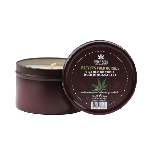 Hemp Seed 3-In-1 Massage Candle Baby It's Cold Outside - One Stop Adult Shop