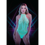 Glow In The Dark Floral Fishnet Teddy - One Stop Adult Shop