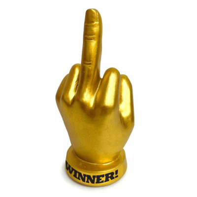 Golden FU Finger Trophy - One Stop Adult Shop