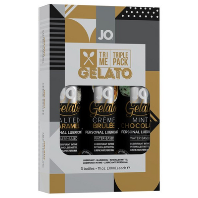 JO Tri-Me Triple Pack Gelato Lube Set 30ml 3pk