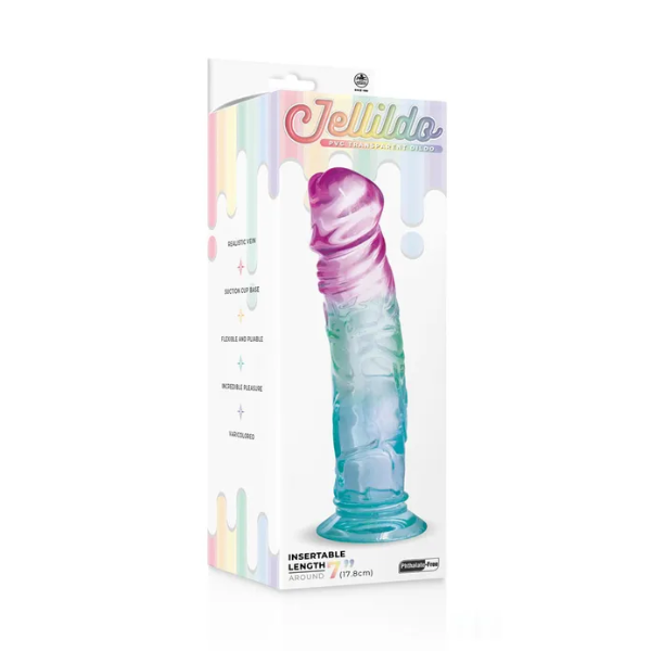 Jellido 18cm Dildo Clear Coloured 18 cm Dildo - One Stop Adult Shop