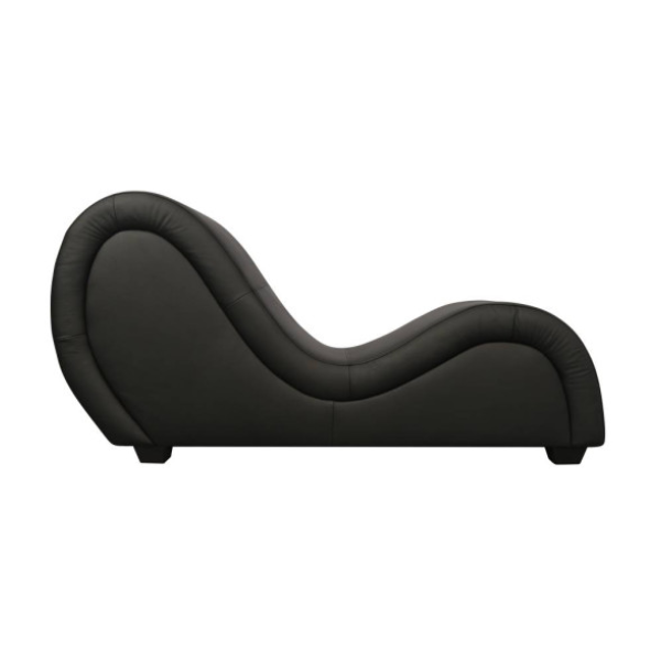 Kama Sutra Mebon Chaise Love Lounge Leather Black - One Stop Adult Shop
