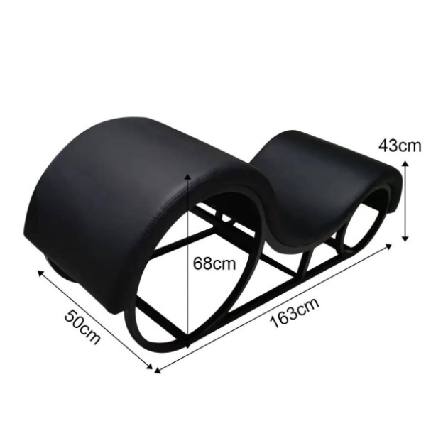 Kama Sutra Mebon Chaise Love Lounge Red with Metal Frame and LED - One Stop Adult Shop