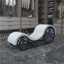 Kama Sutra Mebon Chaise Love Lounge White with Metal Frame and LED - One Stop Adult Shop