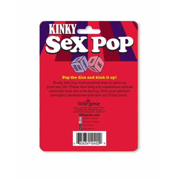 Kinky Sex Pop Dice Game - One Stop Adult Shop