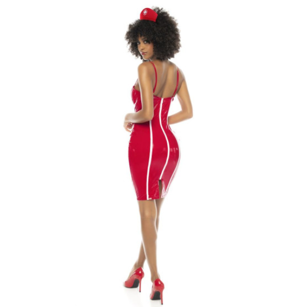Nurse Costume Vinyl Red L