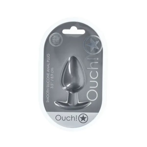 OUCH! Anal Plug Gun Metal L - One Stop Adult Shop