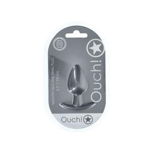 OUCH! Anal Plug Gun Metal M - One Stop Adult Shop