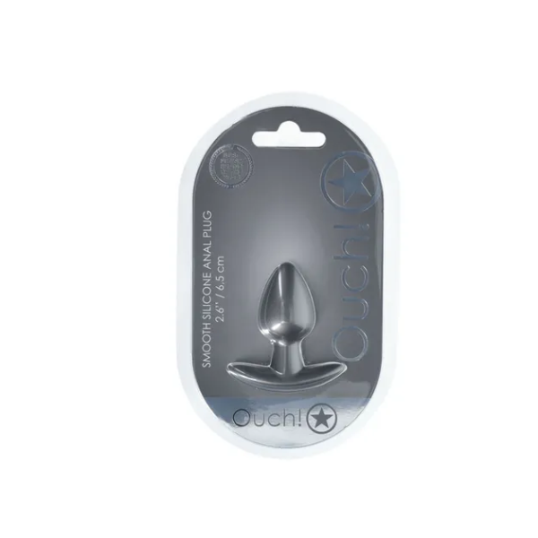 OUCH! Anal Plug Gun Metal S - One Stop Adult Shop