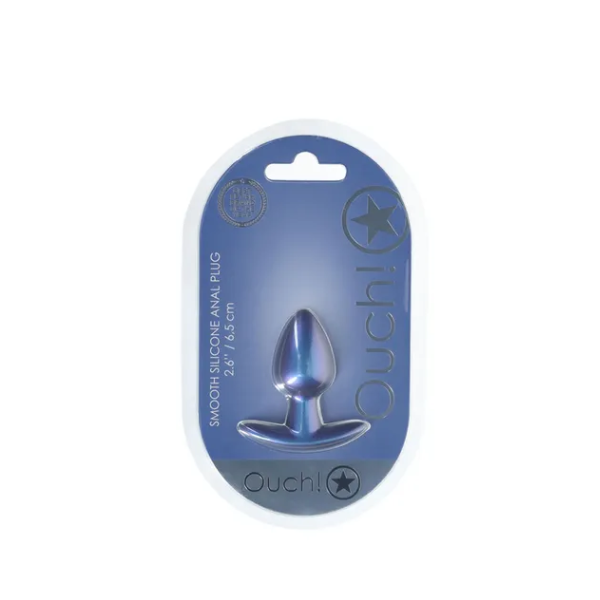 OUCH! Anal Plug Metallic Blue S - One Stop Adult Shop