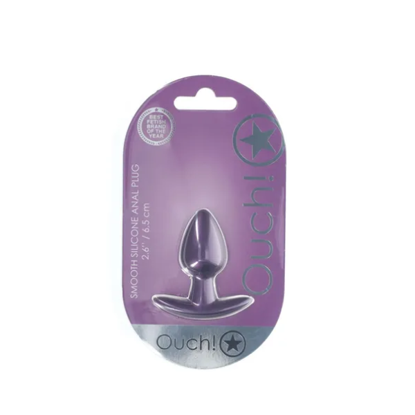 OUCH! Anal Plug Metallic Purple S - One Stop Adult Shop